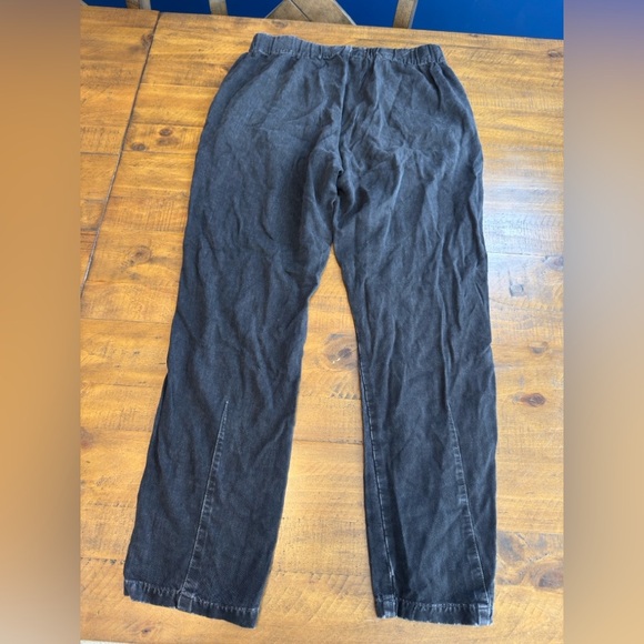 AMO Denim Pull On Slouch Washed Black Trouser Size Small - Picture 5 of 5